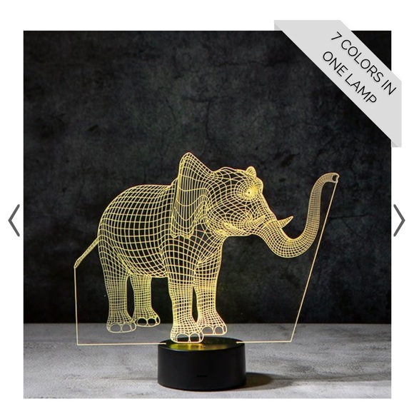 ELEPHANT 3D ILLUSION LAMP - Picture 9 of 11